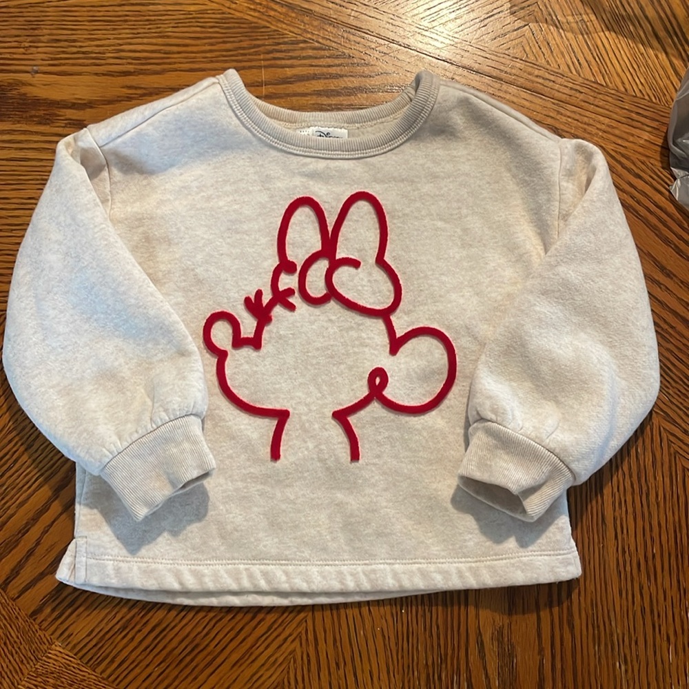 Gap Disney Toddler Minnie Mouse Graphic Sweatshirt, 4 years